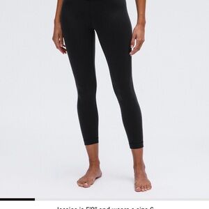 Lululemon Wunder Under SmoothCover 25” Tight in Black